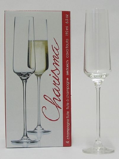 Sklenice na sekt Charisma - 4 ks