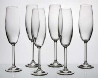 Sklenice na sekt Degustation - flétny 220 ml 5+1