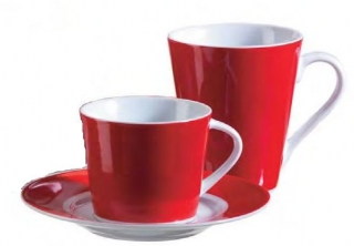 Šálek s podšálkem New Red
