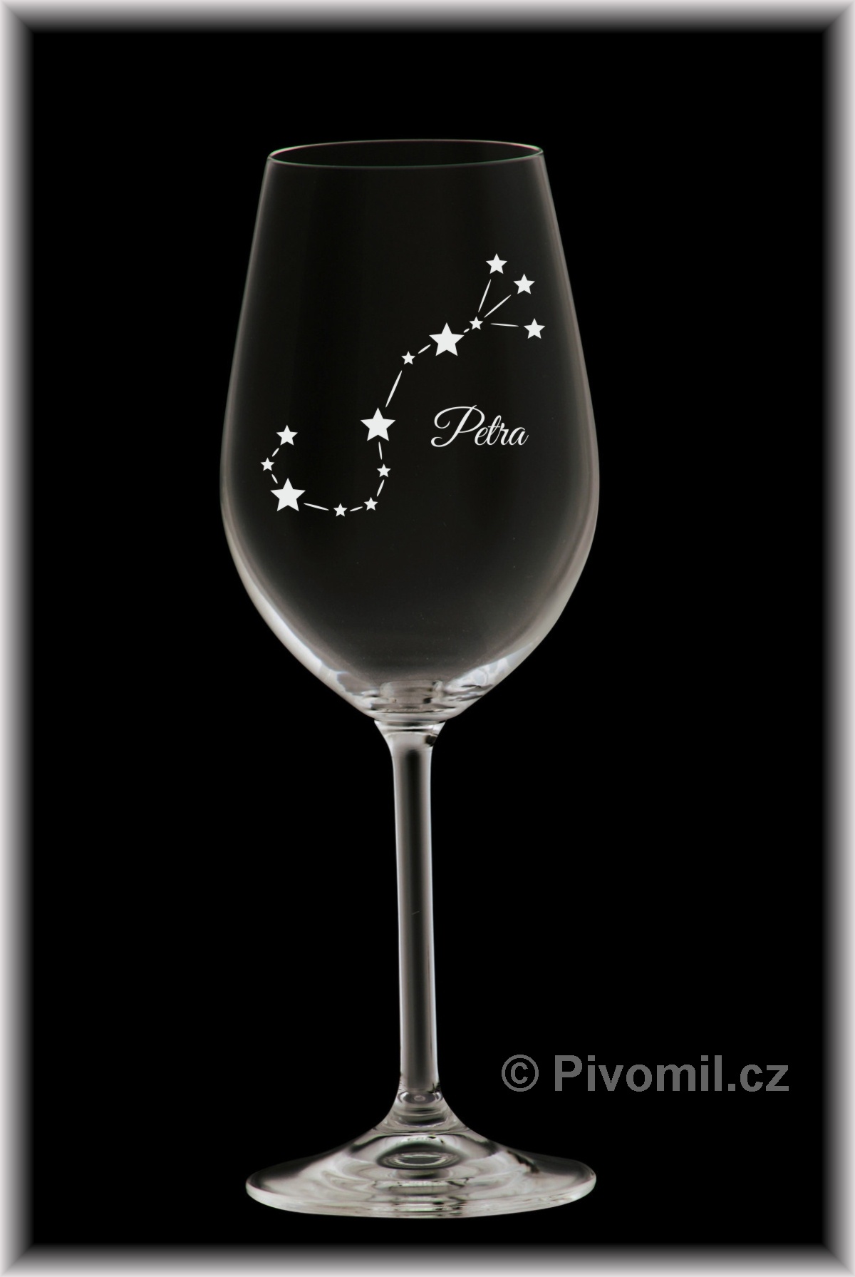 Sklenice souhvězdí ŠTÍR se SWAROVSKI®ELEMENTS