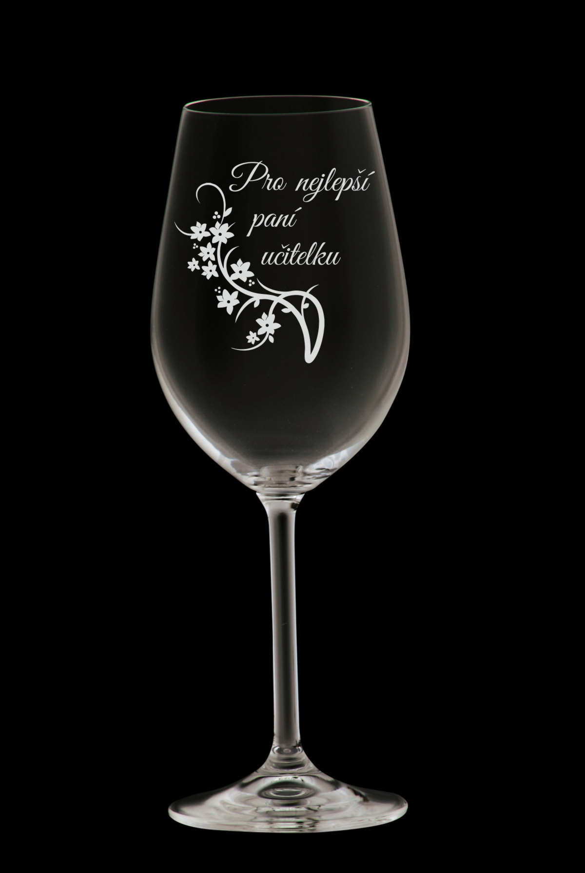 Poděkování paní učitelce - sklenice s pískováním