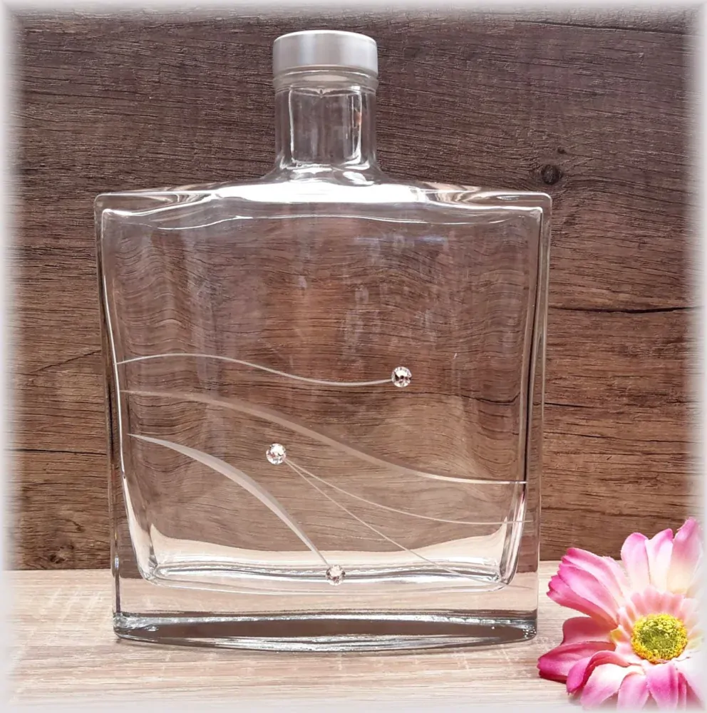 Lahev Jena broušená s krystaly SWAROVSKI®ELEMENTS 700 ml