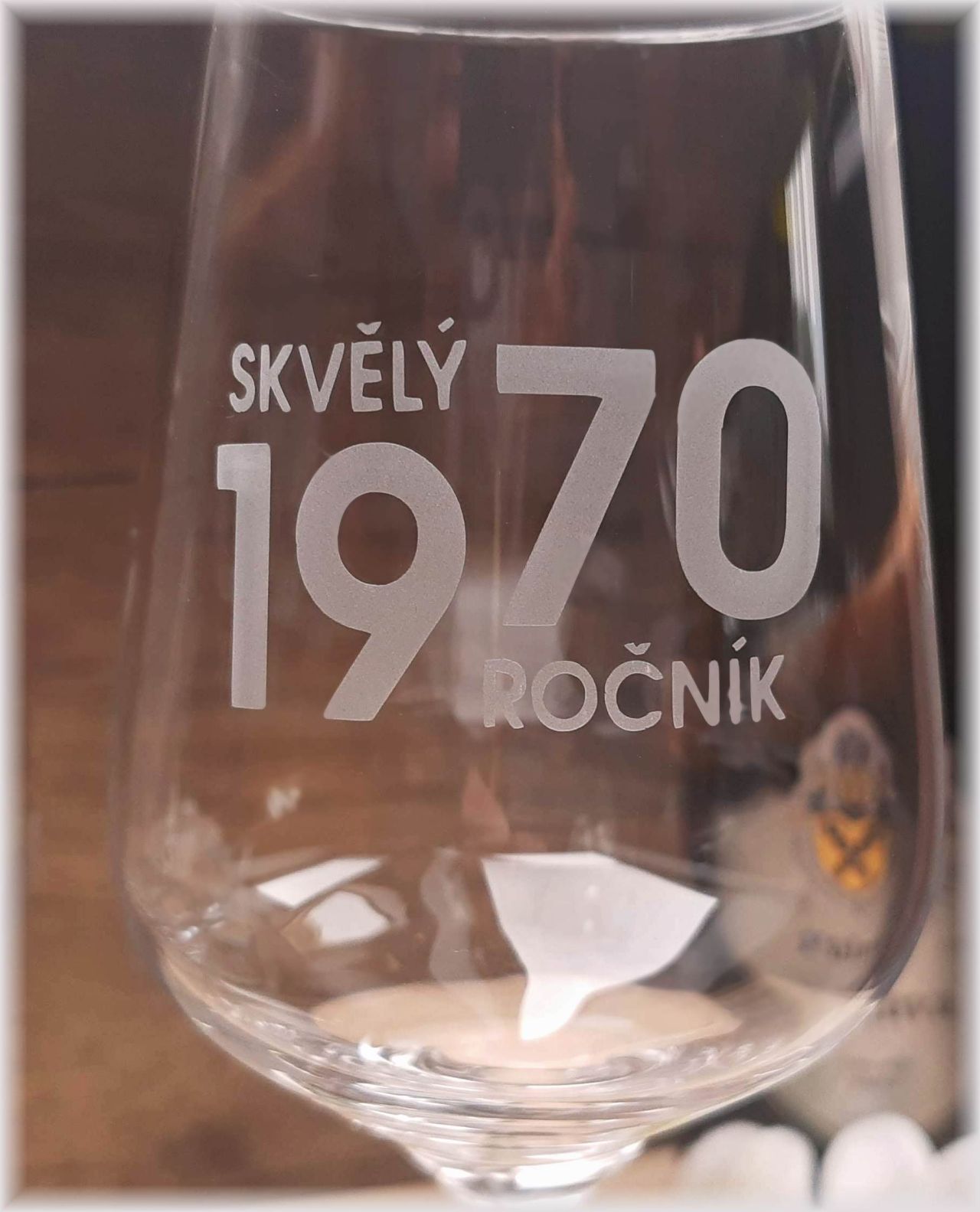 Sklenice na víno Skvělý ročník 2 ks v dárkové krabici
