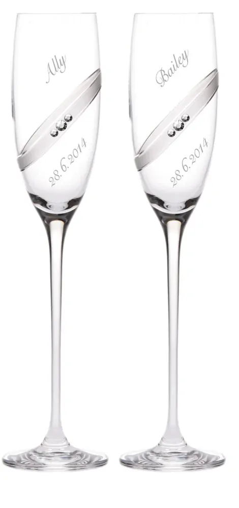 Ring číše na sekt SWAROVSKI®ELEMENTS