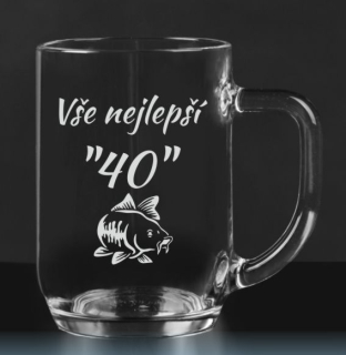 Půllitr s kaprem "Vše nejlepší"