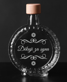 Lahev "Děkuji za syna" s kameny SWAROVSKI®ELEMENTS